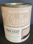 Rust-oleum Chalked Ultra Matte Paint Blush Pink (1 Quart) New. Price: $21.95.