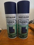 New Rust Oleum Specialty Outdoor Fabric Spray Paint Navy Blue 12 Oz Lot Of. Price: $21.69.