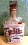 1916 Old Oscar Pepper 1/2 Pint Whiskey Bottle Empty W/labels Intact O.o.p. Used. Price: $75.00.