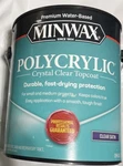 Minwax 13333 Clear Polycrylic Water-based Protective Finish Satin Gallon New. Price: $79.00.