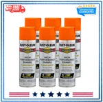 Rust-oleum 7555838-6PK Professional Enamel Spray Paint 15 Oz Gloss Safety Orange New. Price: $81.34.