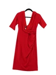 The House Of Foxy A-line Midi Dress UK16 Red Pre-owned. Price: $32.17.