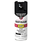 Rust-oleum 376855 Preventative Spray Paint, Black, Flat, Solvent, 12 Oz New. Price: $11.85.