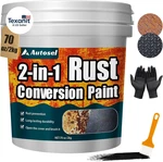 2-IN-1 Rust Converter & Primer, Black Paint For Metal, Conversion New. Price: $77.28.