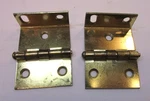 2 1960S Goldtone Steel Cupboard Door Vintage Offset Kitchen Cabinet Hinge Open. Price: $20.00.