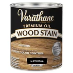 Varathane 211688H Premium Wood Stain, Oil Based, Natural, Quart New. Price: $17.39.