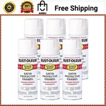 Rust-oleum Stops Spray Paint 12OZ Satin White 6 Pack 7791830 New. Price: $46.99.