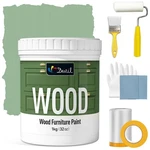 Dwil 32 Oz Matte Furniture Paint - French Light Green For Cabinets, Doors, Table New. Price: $59.98.