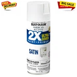 Blossom White Rust-oleum American Accents 2X Ultra Cover Satin Spray Paint 12 Oz New. Price: $8.66.