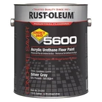 Rust-oleum 251291 Gal Floor Paint, Gloss Finish, Silver Gray, Water New. Price: $70.35.
