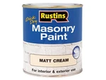Rustins - Quick Dry Masonry Paint Cream 500ML New. Price: $38.95.
