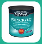 Minwax Polycrylic Crystal Clear Top Coat Water-based Polyurethane Satin 1 Quart New. Price: $29.99.