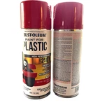 Set Of Rust-oleum Paint For Plastic 248651 12 Oz Semi-gloss Red Up 250DEG New. Price: $43.89.