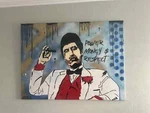 Scarface - Tony Montana Original Acrylic/spray Paint Canvas 40 X 30 Used. Price: $1899.99.
