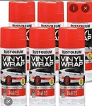Pack Rust-oleum Automotive 352726 Vinyl Wrap Spray, Gloss Red 11 Oz SP3 New. Price: $66.00.
