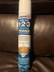 One Can Zinsser 343746 Bulls Eye 1-2-3 Turbo Primer Spray, 26 Oz, White, New. Price: $20.00.