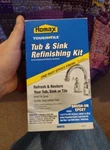 Homax Tough As Tile Tub & Sink Refinishing Kit Brush-on Epoxy Durable White New Open. Price: $49.99.