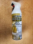 Rustoleum Universal Paint & Primer One, Matte Metallic Capiz, 11 Oz - E4A New. Price: $9.99.