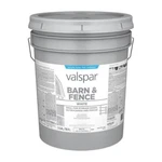 Valspar 009.0029048.008 5 Gal Latex Barn Exterior Paint - White New. Price: $124.23.