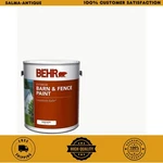 Behr White Exterior Barn Fence Paint Mildew Resistant Livestock Safe 5 Gallon New. Price: $114.99.