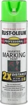 Rust-oleum 266574 Inverted Marking Spray Paint, 15 Oz, Fluorescent Green, Pack New. Price: $19.99.