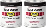 7777502-2PK Stops Rust Brush On Paint, 1 Quarts (pack Of 2), Satin Black New. Price: $29.50.