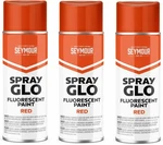 Spray Glo 16-1618 Fluorescent Paint Red 12OZ High-visibility Marking 3-PK New. Price: $36.00.