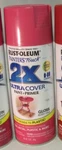 Rust-oleum Spray Paint Choose Your Color 2X Ultra Cover, Metallic New. Price: $6.99.