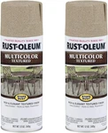 Rust-oleum 223524-2PK Stops Multi-color Textured Spray Paint, 12 Oz, Desert New. Price: $26.07.