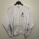 Sherwin Williams Cotton Blend Paint Trashed Blue Collar Grunge Crewneck Ooak- Xl Pre-owned. Price: $19.50.