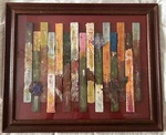 Artist Paint Stick Palette Project Framed Signed Stir 23"X 19" Used. Price: $99.00.