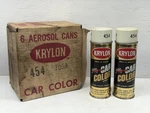 Vintage Krylon Car Color Spray Paint Nos Full Case Of (6) Cans 454 Rare New. Price: $79.00.