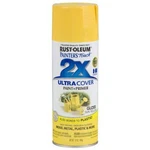 Rust-oleum 249092 12-OZ Premium 2X Ultra-cover Spray Paint, Gloss Sun Yellow New. Price: $15.54.