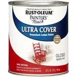 Rust-oleum 1966502 Enamel Paint, Water, Gloss, Apple Red, Qt, Can, 120 Sq-ft New. Price: $30.68.