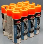 (12 Cans) Krylon Quik Water Based Marking Paint Fluorescent Orange - 17OZ New. Price: $49.95.