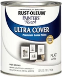 Rust Oleum Painter's Touch Ultra Cover Flat White 1 Quart Multi Surface New. Price: $25.19.