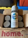 New X6 Cans Rust-oleum 55279830 Touch Tone Flat Gray Primer Spray Paint 10OZ. Price: $27.20.