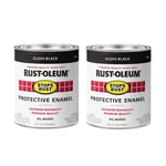 Rust Oleum Stops Gloss Black Paint Pack Of 32 Fl Oz Interior Exterior Use New. Price: $41.89.