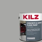 1 Gallon Concrete Floor Paint Epoxy Acrylic Satin Interior Exterior Silver Gray New. Price: $66.04.
