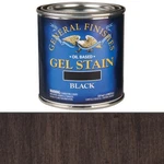 General Finishes Gel Stain Black 1/2 Pint New. Price: $20.99.