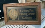 Vintage Antique National Fire Insurance Hartford Advertising Sign Unspecified. Price: $750.00.