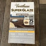 Varathane Aged Wood Epoxy Super Glaze Pour-on High Gloss Quart Kit New. Price: $21.99.