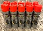 Rust-oleum 266590 Pro 2X Inverted Marking Paint Red-orange 15OZ 10 Pack New. Price: $59.95.