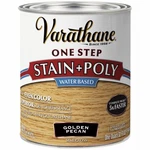 Stain & Polyurethane, Water-based, Semi Gloss Golden Pecan, 1-QT. 336347 New. Price: $49.14.