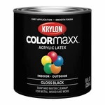 Krylon Colormaxx Brush-on Paint, Gloss Black, 1 Quart, Fast Dry New. Price: $36.97.