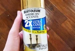 Metallic Gold Spray Paint &primer Ultra Cover American Accents Rust-oleum 327909 New. Price: $38.57.