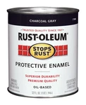 Rust-oleum 7784502 Stops Charcoal Gray Protective Enamel Metal Paint 1 Qt. New. Price: $29.00.