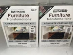 2 Kits Rust-oleum Furniture Transformations Coating System, 35 Sq. Ft. Open. Price: $69.99.