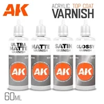 Ak Interactive: Varnish - Ultra Matt Satin Glossy 60ML Acrylic Top Coat New. Price: $7.94.