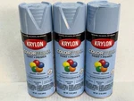 (3) Krylon Colormaxx Gloss Peekaboo Baby Blue Spray Paint & Primer 12 Oz. Cans New. Price: $31.99.